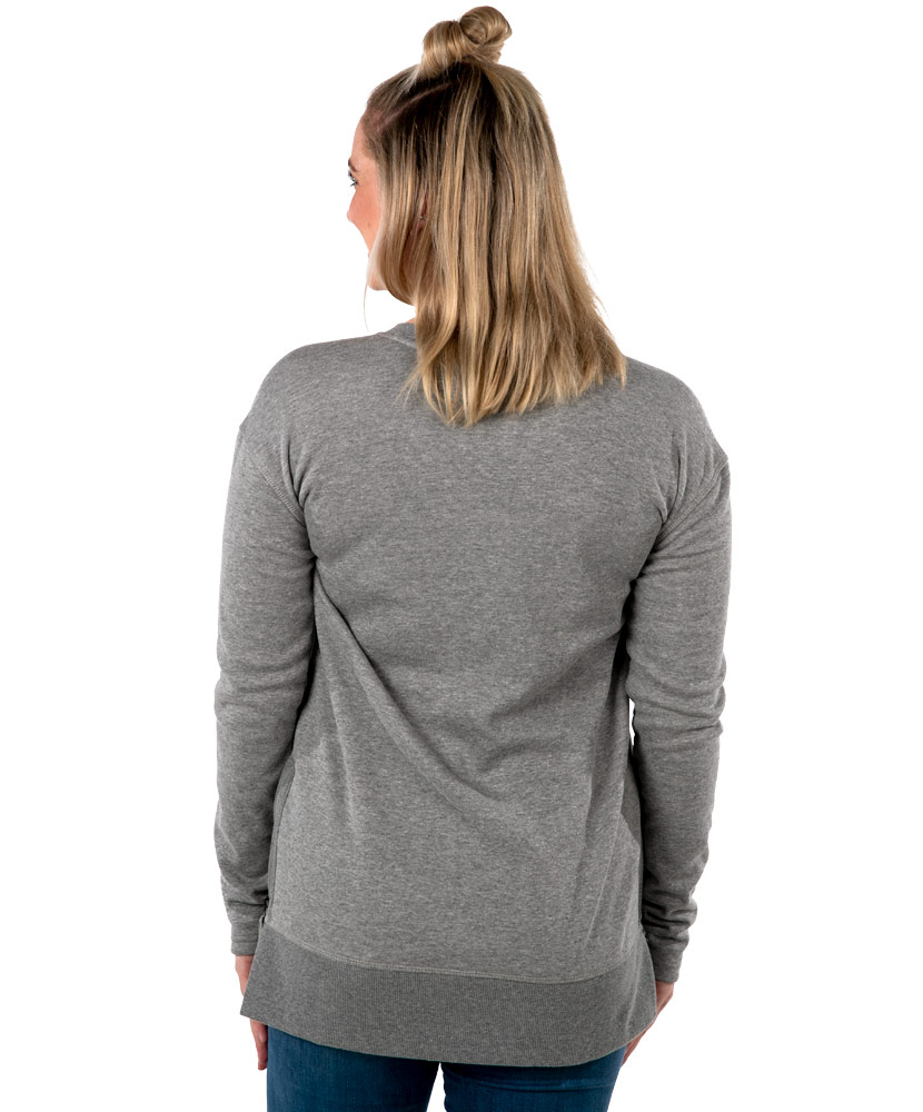 Women’s V-neck Side Zip Sweatshirt